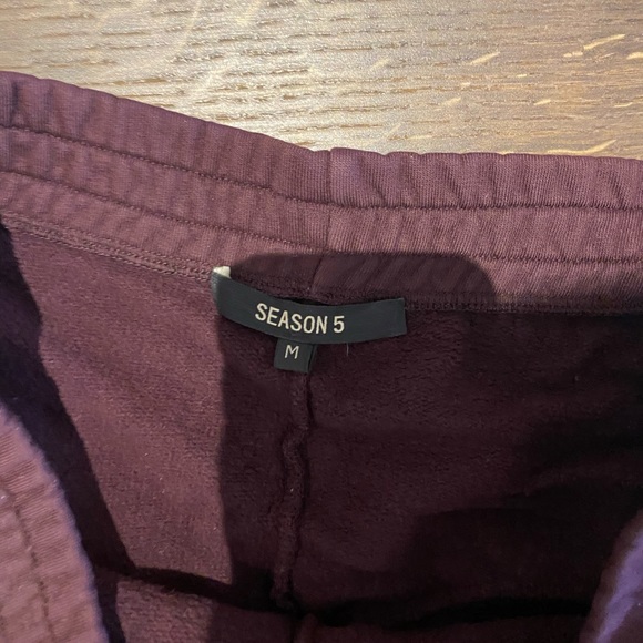Yeezy season 5 burgundy sweatpants. Size M fits like large - Picture 2 of 2